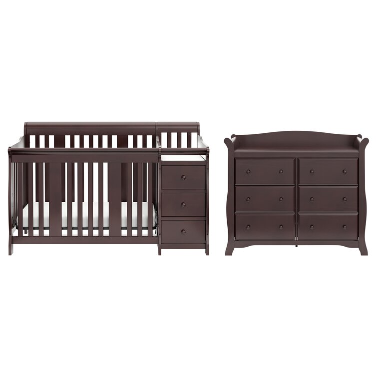 Storkcraft crib 2024 and changer